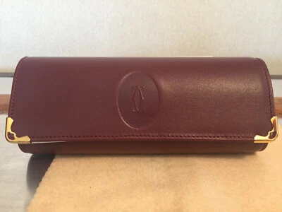 (1) Cartier Must De Vintage Gafas de sol Sully Estuche de cuero, tela, caja - Nuevo de Lote Antiguo Raro Foto 1 de 4