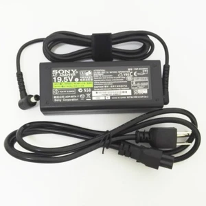 Genuine OEM AC Adapter Power Charger For Sony Vaio VGP-AC19V30 VGP-AC19V31 90w - Picture 1 of 3