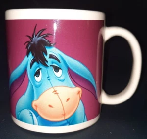 Disney Applause Winnie The Pooh Purple Eeyore 14 oz Coffee Mug Tea Cup - Picture 1 of 6