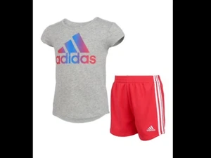 Girl’s adidas shorts set NWT - Picture 1 of 5