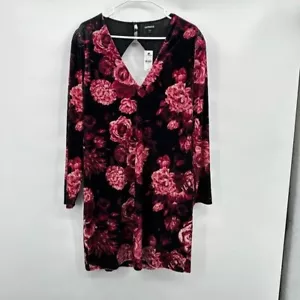 Nuevo con etiquetas Vestido Express Terciopelo Floral Manga Larga XL Oscuro Romántico Cachicho - Imagen 1 de 6