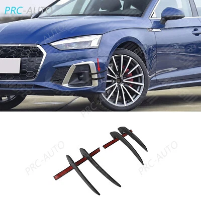 Передняя противотуманная фара из сухого углеродного волокна боковой спойлер отделка для Audi S5 A5 2020-2025 - Изображение 1 из 4