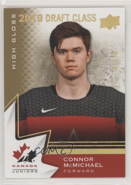 2020 Upper Deck Team Canada Juniors High Gloss 1/25 Connor McMichael Rookie RC