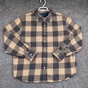Arizona Button Up Shirt Mens XXL 2XL Brown Check Long Sleeve Outdoors - Picture 1 of 11