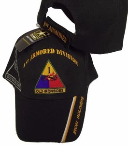 1st ARMORED DIVISION OLD IRONSIDE BASEBALL STYLE EMBROIDERED HAT usa army cap 11 - Picture 1 of 3