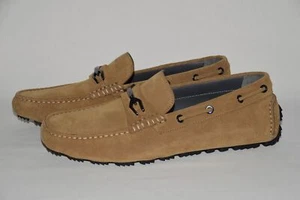 HUGO BOSS Moccasins, Mod. Driprin, Size 42 / US 9, Made in Italy, Medium Brown - Picture 1 of 8