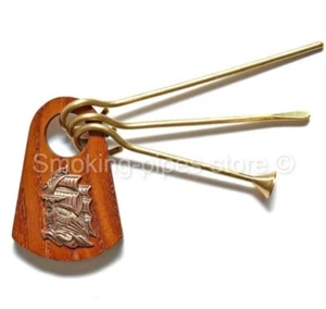 "Olandese volante"" 3 ACCESSORI PULIZIA SET pipe tabacco tappo spina raschietto" - Foto 1 di 5