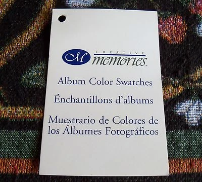 Álbum Creative Memories muestras de color #2 16 muestras diferentes ~ usado Foto 1 de 2