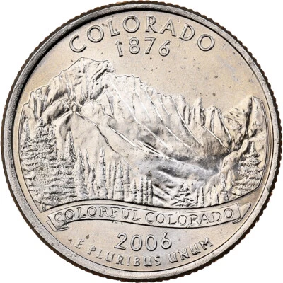 [#1501312] United States, Quarter, Quarter Dollar, 2006, U.S. Mint, COLORADO, Co - Image 1 of 2