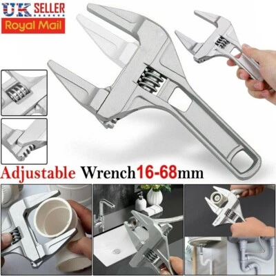 ADL Adjustable Spanner Wrench Large 16-68mm DIY Bathroom Opening Nut Key Hand Tool