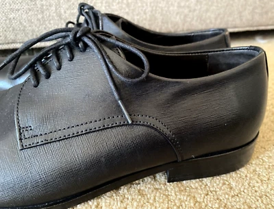 Туфли HUGO BOSS Highline Derby черная текстурированная кожа размер США 9 - Изображение 1 из 4