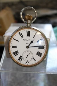 Vintage Martin & Martin London & New York 8 Days Pocket Watch Working!!! - Picture 1 of 7