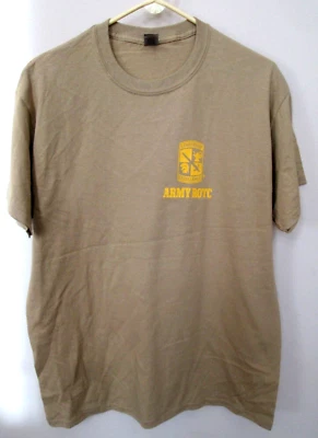 Camiseta Ejército ROTC Adolescentes/Hombres Excelencia en Liderazgo Logo Bronceado Arena Talla L -NUEVA Foto 1 de 4