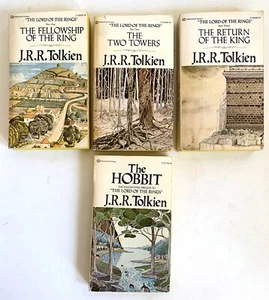 Vtg Lord Of The Rings Trilogy 4 Book Set JRR Tolkien Ballantine Pocket PB 1978 - Picture 1 of 5