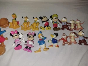 LOT OF 15 DISNEY Various MICKEY MOUSE Figures Donald Pluto Chipmunks - Picture 1 of 9