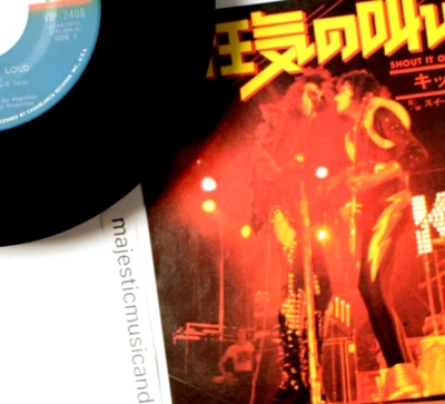 ORIGINAL 1976 KISS SHOUT IT OUT LOUD 7" VINYL BOGART LBL SWEET PAIN ACE FREHLEY - Image 1 of 4