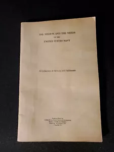 The Mission and the Needs of the United States Navy 1926 Pamphlet - Picture 1 of 5