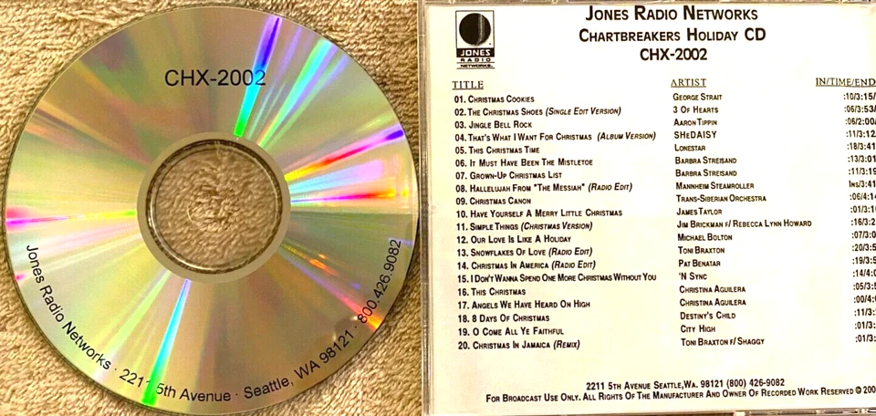 CHARTBUSTERS CHX-2002 CHRISTMAS, JAMES TAYLOR, MANNHEIM,TRANS-SIBERIAN ORCHESTRA - Image 1 of 1