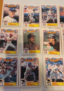 1990 TOPPS BASEBALL GLOSSY ALL-STAR COMMEMORATIVE SET INSERT SINGLES Complete - Picture 1 of 22