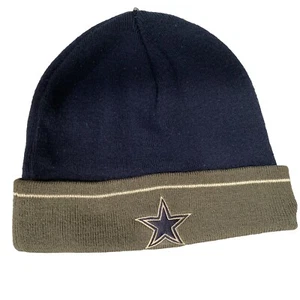Dallas Cowboys NFL Unisex Tejido Gorro Sombrero Azul Marino Gris Estrella Logo OS - Imagen 1 de 9