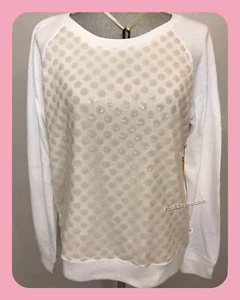 NWT Victoria’s Secret Size L Bling Supermodel Essentials Sweatshirt Angel Wings - Picture 1 of 8