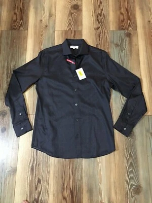 New Murano Slim Collezione Color-PURPLE TINT Button Down MSRP $89.50 Size M NICE - Image 1 of 4