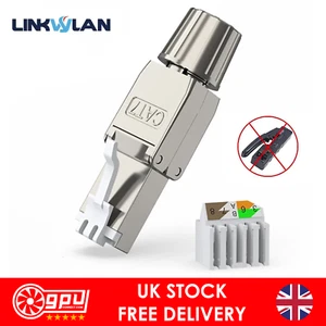 LinkWLAN RJ45 Connettore facile e veloce di rete senza attrezzi CAT7 10 Gigabit 10 GbE - Foto 1 di 10