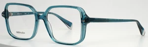 GIGI STUDIOS Daisy 6537/3 Transparent Teal Womens Square Eyeglasses 53-16-140 - Picture 1 of 16