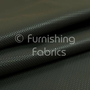 Mini Quilted Textured Plain Durable Leather In Grey Vinyl Upholstery Fabric - Picture 1 of 4