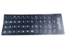 Autocollant clavier standard noir CAPS LETTRES A-Z anglais