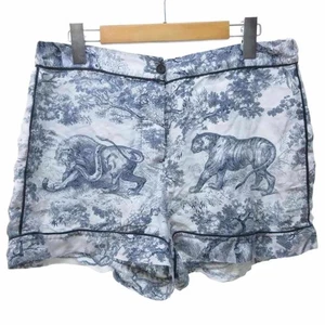Damen Christian Dior Toile de Jouy Shorts Halbhose Shorts Allover Muster weiß - Bild 1 von 6