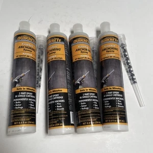 5 Tubes Quikrete 8620-30 Fast Set Anchoring Epoxy - 8.6oz - Expired 4/31/2025 - Picture 1 of 7