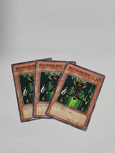 Yugioh 3x Man-Eater Bug RP01-EN014 Common Retro Pack Reprint Playset Card - Picture 1 of 2