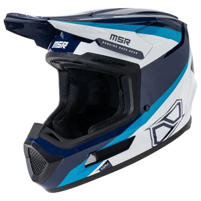 MSR™ Mav Inertia Dirt Bike Motocross Helmet w/MIPS X-Large Blue/White Foto 1 de 4