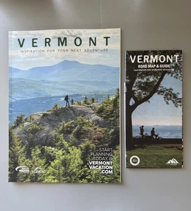 Official State Travel Guide-Vermont Travel Guide and State Map-2025-2PC SET - Picture 1 of 2