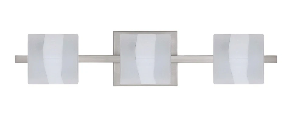 Besa Lighting 3WS-787399-LED-SN Paolo Bathroom Vanity Light Satin Nickel - Image 1 of 1