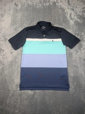 Polo Ralph Lauren Polo Shirt Youth Large 14-16 Colorblock Stripe Performance - Image 1 of 4