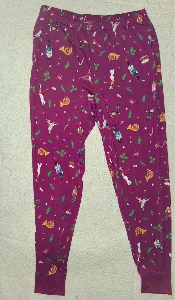 Pantalones de pijama cascanueces novedosos ropa de dormir para niñas talla 8-10 Foto 1 de 3
