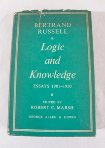 Logic and Knowledge: Essays 1901-1950 by Bertrand Russell, 1956 HC, VG - Picture 1 of 6
