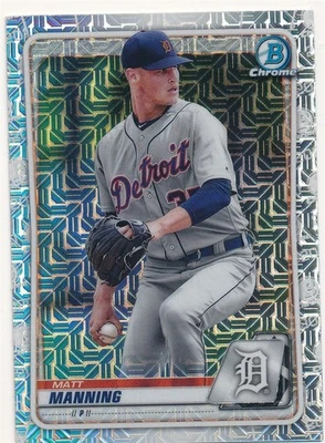 MATT MANNING 2020 BOWMAN CHROME MEGA BOX PROSPECT REFRACTOR #BCP-229 TIGERS - Image 1 of 2