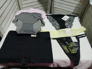 Womens Lot Of 6 Panties Size Small Multicolor Thongs Boyshort Hipsters Bikini  - Picture 1 of 19