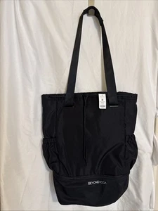 NWT Beyond Yoga Convertible Drawstring Backpack Gym Bag Black Retail $80 - Picture 1 of 5