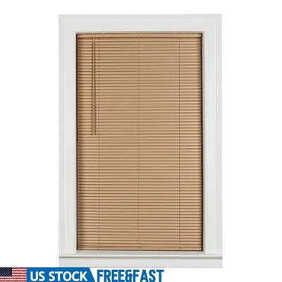 Mini persianas inalámbricas de vinilo para oscurecimiento de habitación persianas seguras antimicrobianas de 1 pulgada nuevas Foto 1 de 4