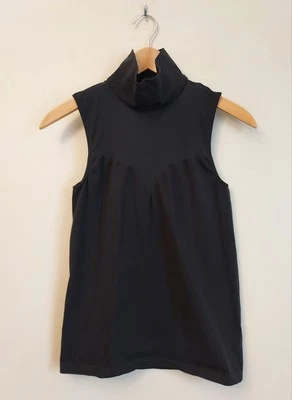 Top Wolford Negro Cuello Simulado Sin Mangas Talla Grande L Elástico Foto 1 de 4