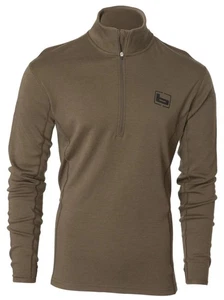 Banded Banded Base Merino Wool 1/4 Zip Chocolate Pullover - Picture 1 of 1