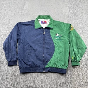 Vintage 90s Pro Player Notre Dame Pullover Jacke Colorblock Fighting Irish Herren L - Bild 1 von 12