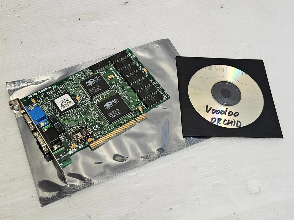 3Dfx Voodoo 1 4MB, PCI, Orchid Righteous 3D, CD With Drivers, Working 100% - image 1 of 4