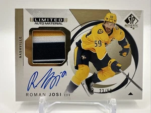 24/25-SP Authentic Roman Josi Limited Materials Patch Auto # 23/50-3 Colors - Picture 1 of 2