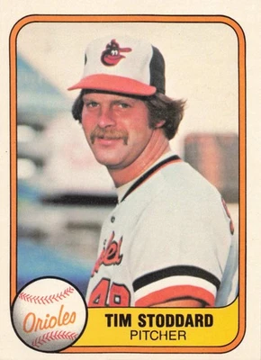 Tim Stoddard 1981 Fleer #176 Baltimore Orioles Baseball - Image 1 of 2
