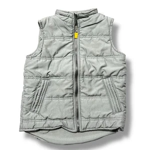 Carters Boys Sleeveless Winter Vest Gray Zip Closure Size 5 - Picture 1 of 6